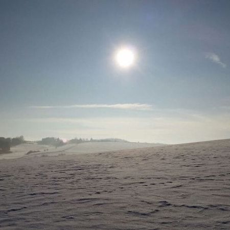 Winterlandschaft im Sonnenuntergang